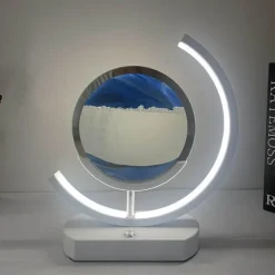 3D-LED-Sandkunstlampe – fließendes Licht, Heimdekoration