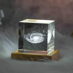 3D-Mond-Nachtlicht-Kristallwürfel – Romantischer Akzent für die Inneneinrichtung