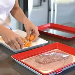 Dünnes Tablett zur Lebensmittelaufbewahrung – Kreative Organisationslösung