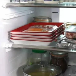 Dünnes Tablett zur Lebensmittelaufbewahrung – Kreative Organisationslösung