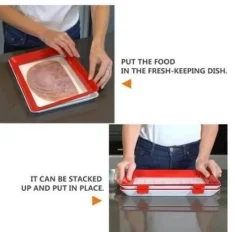 Dünnes Tablett zur Lebensmittelaufbewahrung – Kreative Organisationslösung