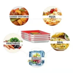 Dünnes Tablett zur Lebensmittelaufbewahrung – Kreative Organisationslösung