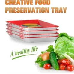 Dünnes Tablett zur Lebensmittelaufbewahrung – Kreative Organisationslösung