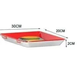 Dünnes Tablett zur Lebensmittelaufbewahrung – Kreative Organisationslösung