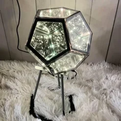 Dodekaedrisches LED-Nachtlicht – Einzigartige geometrische Lampe