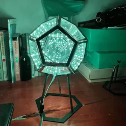 Dodekaedrisches LED-Nachtlicht – Einzigartige geometrische Lampe