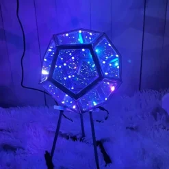 Dodekaedrisches LED-Nachtlicht – Einzigartige geometrische Lampe