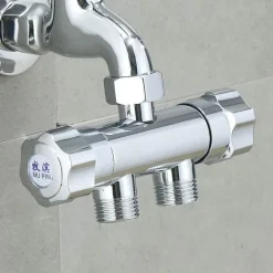 Doppelkopf-Gartenwasserhahn - Wasserstation mit zwei Wasserhähnen für den Außenbereich