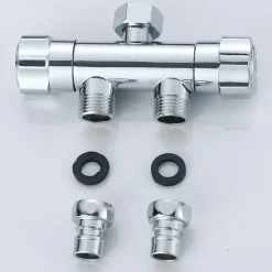 Doppelkopf-Gartenwasserhahn - Wasserstation mit zwei Wasserhähnen für den Außenbereich