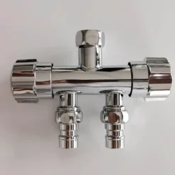 Doppelkopf-Gartenwasserhahn - Wasserstation mit zwei Wasserhähnen für den Außenbereich