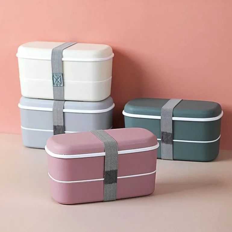 Doppellagige Lunchbox aus Metall – Langlebiger Frischhaltebehälter