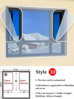 Doppellagige, winddichte Winterjacke – warmes Outdoor-Wickeltuch