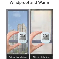 Doppellagige, winddichte Winterjacke – warmes Outdoor-Wickeltuch