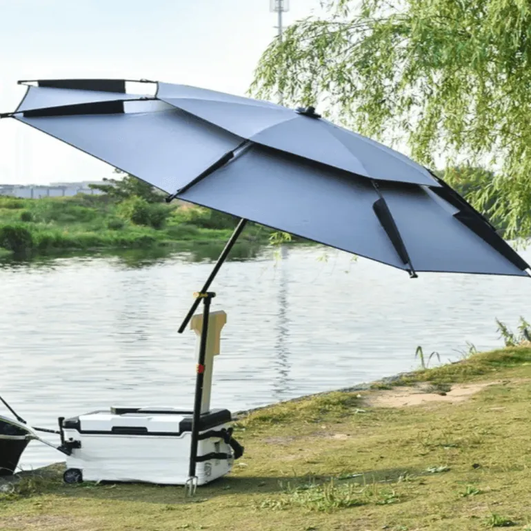 Doppellagiger Angelschirm – Outdoor-Überdachung zum Angeln und Camping