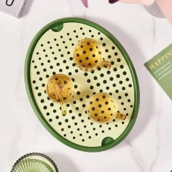 Doppelschichtige Küchenabtropfschale – platzsparender Organizer