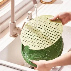 Doppelschichtige Küchenabtropfschale – platzsparender Organizer