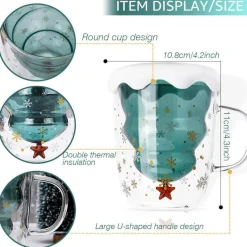 Doppelschichtige Weihnachtsbecher – Festliches Trinkgeschirr für die Feiertage