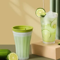 Doppelschichtiger Eiswürfelbereiter-Becher - DIY-Smoothie-Maker
