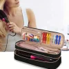 Doppelschichtiger Kosmetik-Organizer mit großem Fassungsvermögen – Reise-Make-up-Tasche