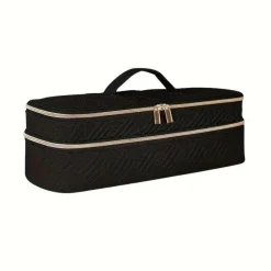 Doppelschichtiger Kosmetik-Organizer mit großem Fassungsvermögen – Reise-Make-up-Tasche