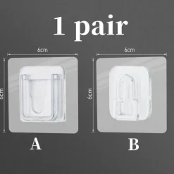 Doppelseitig klebender Wandhaken – Organizer ohne Lochen