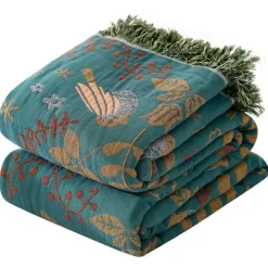 Doppelseitige Überwurfdecke aus japanischer Baumwolle – Ganzjahres-Reisedecke