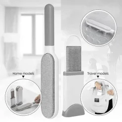 Doppelseitige Bürste zur Entfernung von Tierhaaren – wiederverwendbares Staubwerkzeug