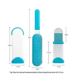 Doppelseitige Bürste zur Entfernung von Tierhaaren – wiederverwendbares Staubwerkzeug