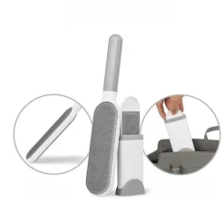 Doppelseitige Bürste zur Entfernung von Tierhaaren – wiederverwendbares Staubwerkzeug