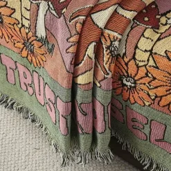 Doppelseitige ethnische Wandteppichdecke - Wohndekor-Sofabezug