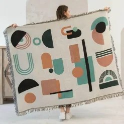 Doppelseitige ethnische Wandteppichdecke - Wohndekor-Sofabezug