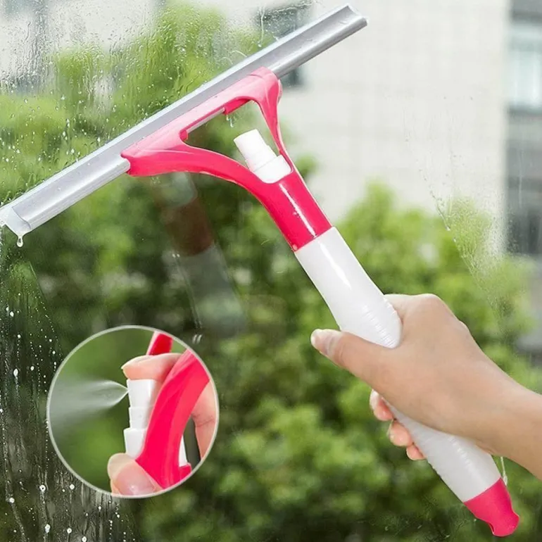 Doppelseitige Fensterreinigungsbürste – Effizienter Wassersprüh-Glasreiniger