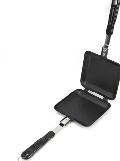 Doppelseitige Sandwichmaker-Pfanne mit Antihaftbeschichtung – Vielseitige Grillplatte für einfache Sandwiches