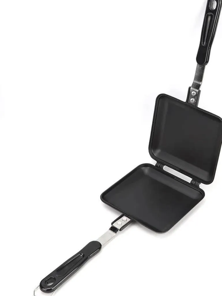 Doppelseitige Sandwichmaker-Pfanne mit Antihaftbeschichtung – Vielseitige Grillplatte für einfache Sandwiches