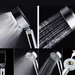 Doppelseitiger Hochdruck-Duschkopf – Seifenspender-Design