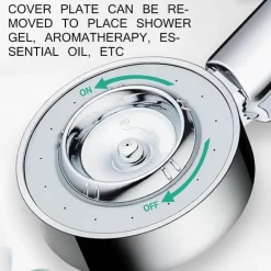 Doppelseitiger Hochdruck-Duschkopf – Seifenspender-Design