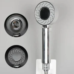 Doppelseitiger Hochdruck-Duschkopf – Seifenspender-Design