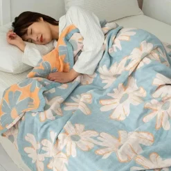 Doppelte Baumwolldecke - Weiche, atmungsaktive Bettdecke