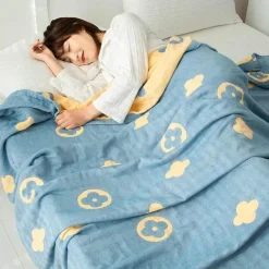 Doppelte Baumwolldecke - Weiche, atmungsaktive Bettdecke