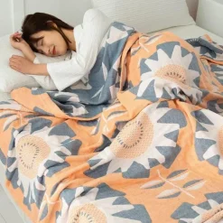 Doppelte Baumwolldecke - Weiche, atmungsaktive Bettdecke