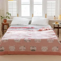 Doppelte Baumwolldecke - Weiche, atmungsaktive Bettdecke