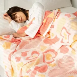 Doppelte Baumwolldecke - Weiche, atmungsaktive Bettdecke