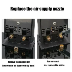 Doppelter Gasherd aus Edelstahl – verstellbares Lift-Design