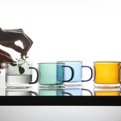Doppelwandiges Glasbecher-Set – 250 ml für Kaffee, Tee, Wein, Whiskey, Saft