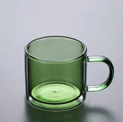 Doppelwandiges Glasbecher-Set – 250 ml für Kaffee, Tee, Wein, Whiskey, Saft