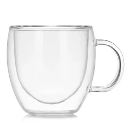 Doppelwandiges Glasset – Isolierbecher für Whisky, Wein, Bier, Milch, Tee