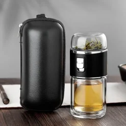 Doppelwandiges Tee-Ei aus Glas – vielseitige Thermoskanne für heiße und kalte Getränke