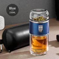 Doppelwandiges Tee-Ei aus Glas – vielseitige Thermoskanne für heiße und kalte Getränke