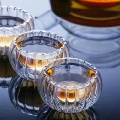 Doppelwandiges Teetassen-Set aus Glas – vielseitiges Trinkgeschirr für Tee, Espresso, Bier, Whisky
