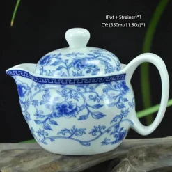 Drachen-Porzellan-Teekannen-Set – Kung-Fu-Puer-Oolong-Teegeschirr